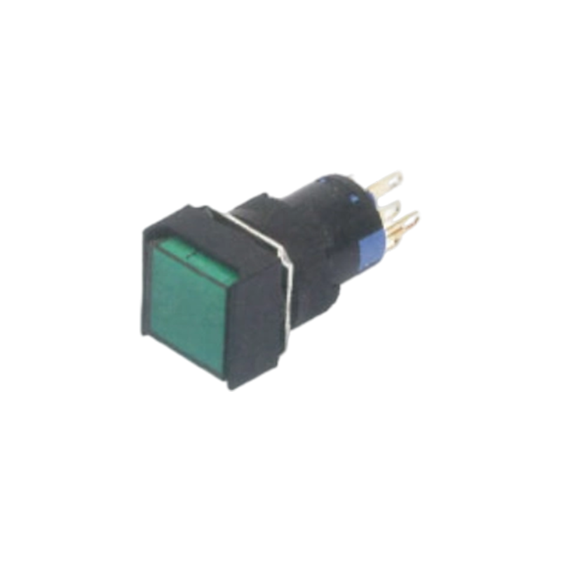 A16-2 Interruptor de botón de reinicio automático, diseño compacto y alta resistencia a los golpes